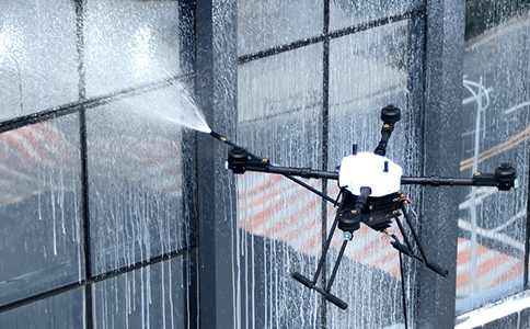 无人机楼宇幕墙清洗解决方案